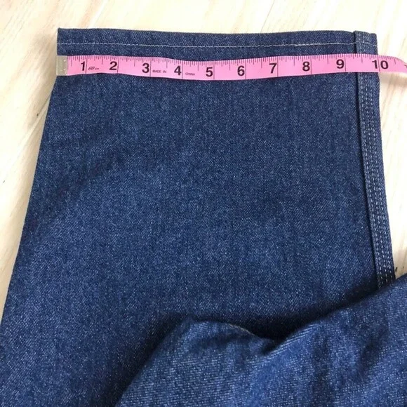 Dickies Men's Denim Blue Jeans Carpenter Utility Occupational Wear W38 Altered - Picture 10 of 13